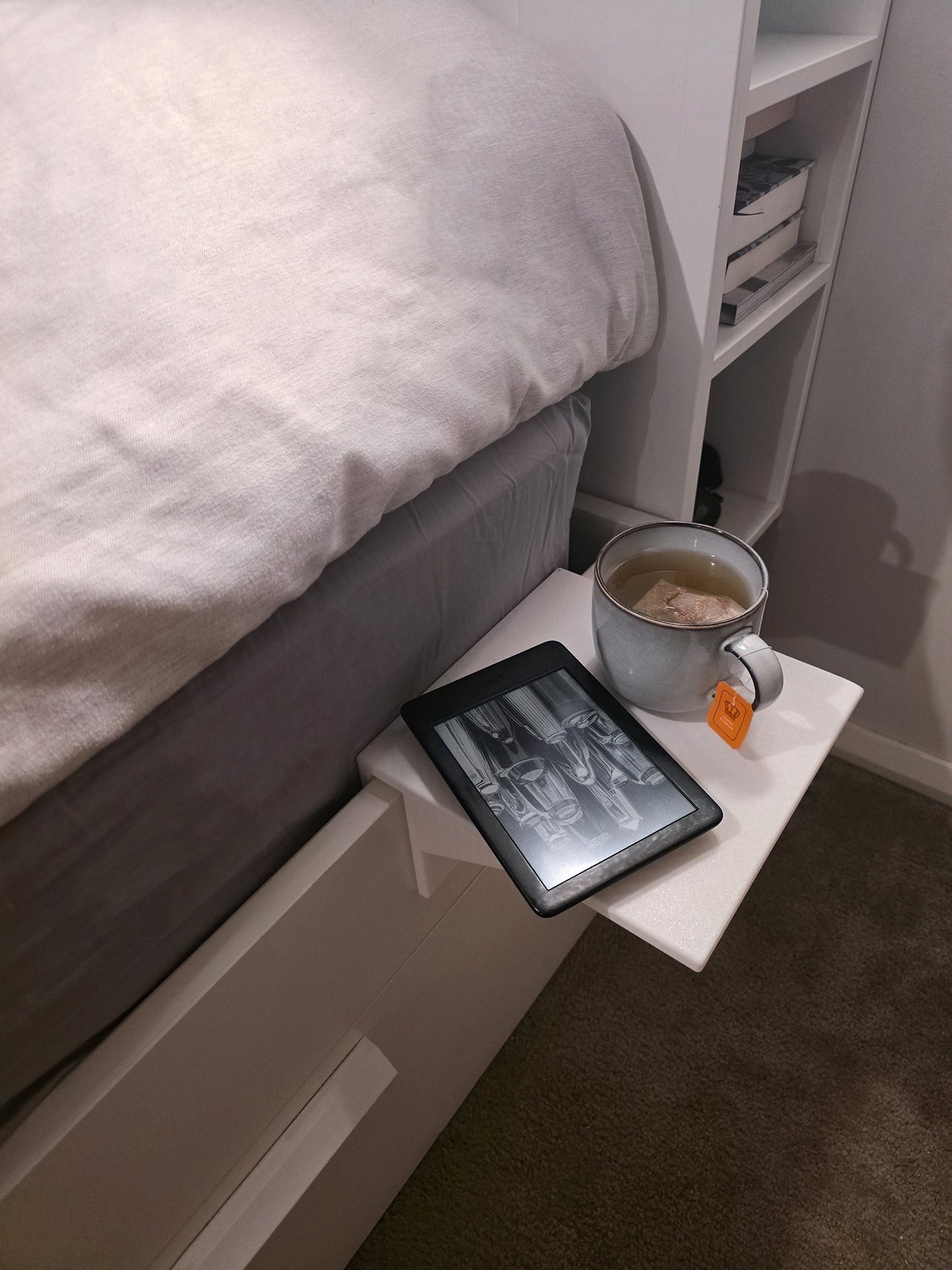 Bedside tray, 2.5cm recess